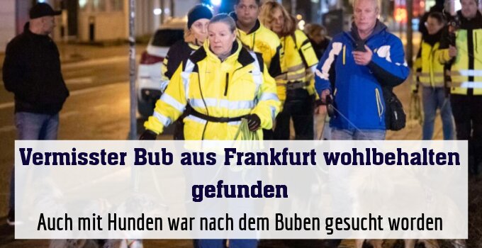 Auch mit Hunden war nach dem Buben gesucht worden