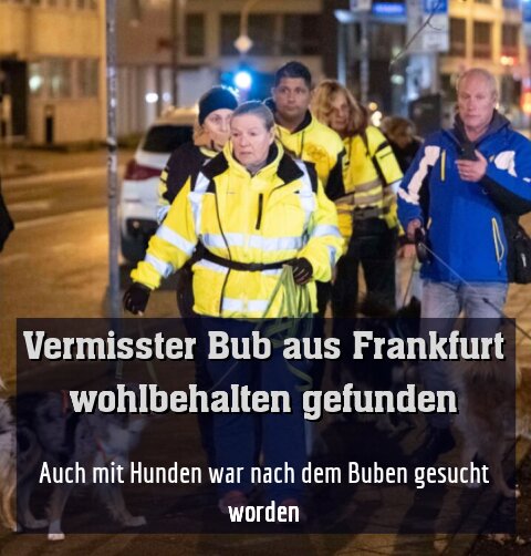 Auch mit Hunden war nach dem Buben gesucht worden