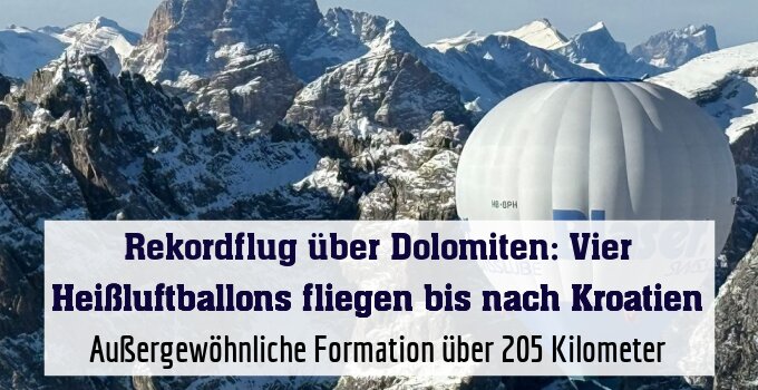 Außergewöhnliche Formation über 205 Kilometer