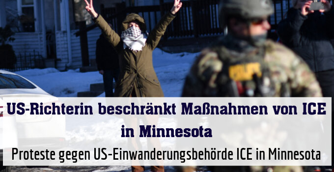Proteste gegen US-Einwanderungsbehörde ICE in Minnesota