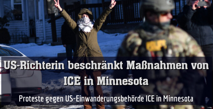 Proteste gegen US-Einwanderungsbehörde ICE in Minnesota