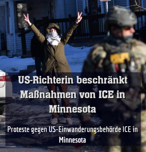 Proteste gegen US-Einwanderungsbehörde ICE in Minnesota