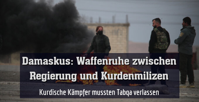 Kurdische Kämpfer mussten Tabqa verlassen