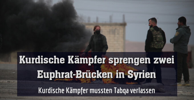 Kurdische Kämpfer mussten Tabqa verlassen