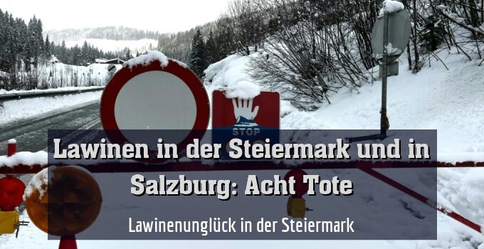 Lawinenunglück in der Steiermark