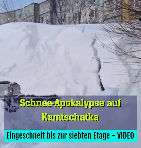 Eingeschneit bis zur siebten Etage - VIDEO