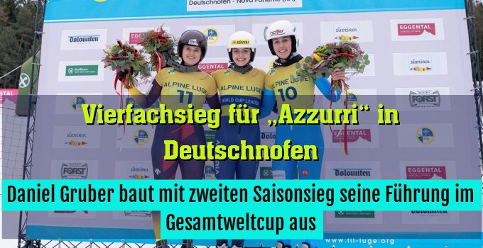 Daniel Gruber baut mit zweiten Saisonsieg seine Führung im Gesamtweltcup aus