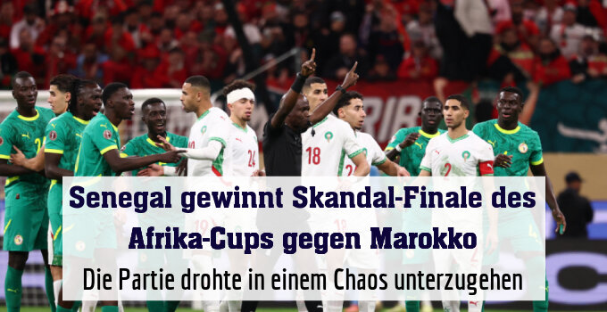 Die Partie drohte in einem Chaos unterzugehen