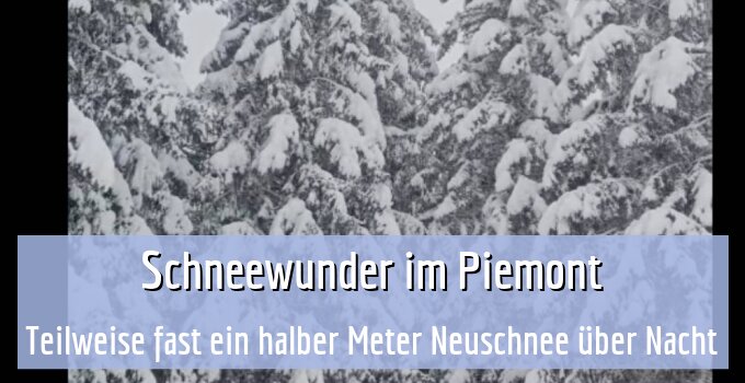 Teilweise fast ein halber Meter Neuschnee über Nacht