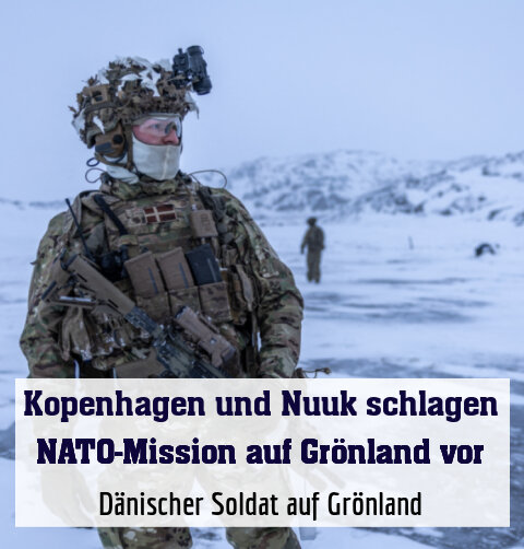 Dänischer Soldat auf Grönland