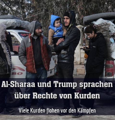 Viele Kurden flohen vor den Kämpfen