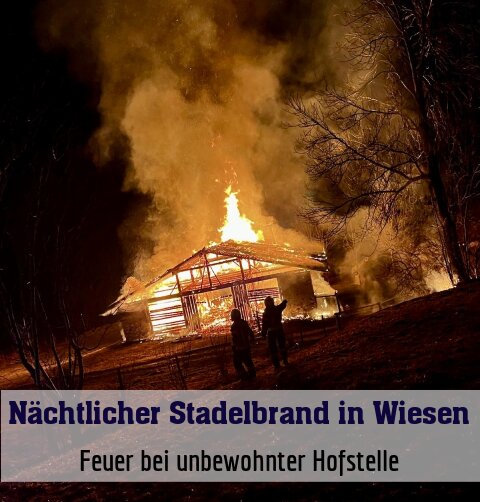 Feuer bei unbewohnter Hofstelle