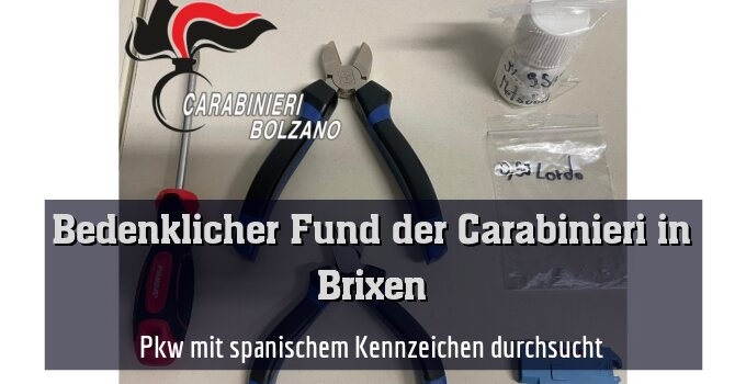 Pkw mit spanischem Kennzeichen durchsucht