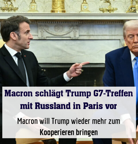 Macron will Trump wieder mehr zum Kooperieren bringen