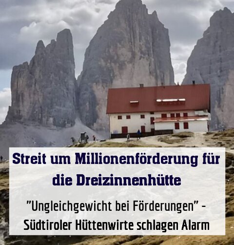 "Ungleichgewicht bei Förderungen" - Südtiroler Hüttenwirte schlagen Alarm