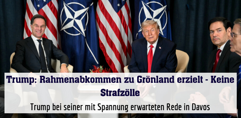 Das Treffen zwischen Trump und Rutte verlief produktiv