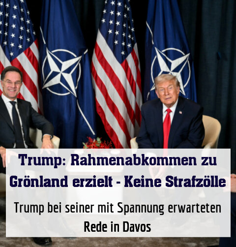 Das Treffen zwischen Trump und Rutte verlief produktiv