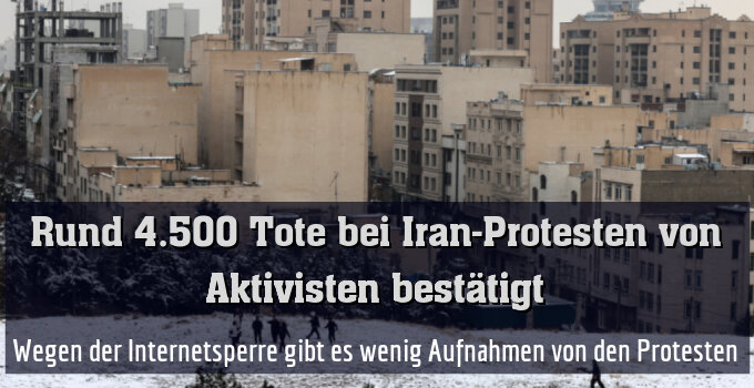 Wegen der Internetsperre gibt es wenig Aufnahmen von den Protesten