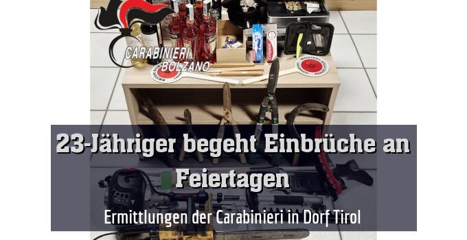 Ermittlungen der Carabinieri in Dorf Tirol