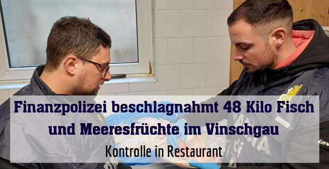 Kontrolle in Restaurant
