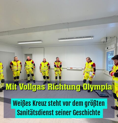 Weißes Kreuz steht vor dem größten Sanitätsdienst seiner Geschichte