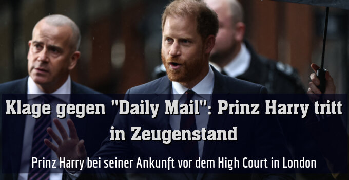 Prinz Harry bei seiner Ankunft vor dem High Court in London