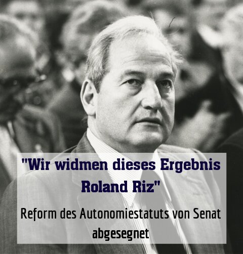 Reform des Autonomiestatuts von Senat abgesegnet