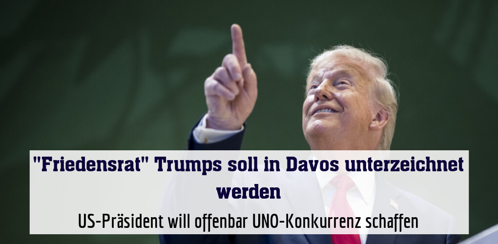US-Präsident will offenbar UNO-Konkurrenz schaffen