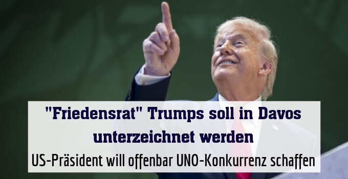 US-Präsident will offenbar UNO-Konkurrenz schaffen