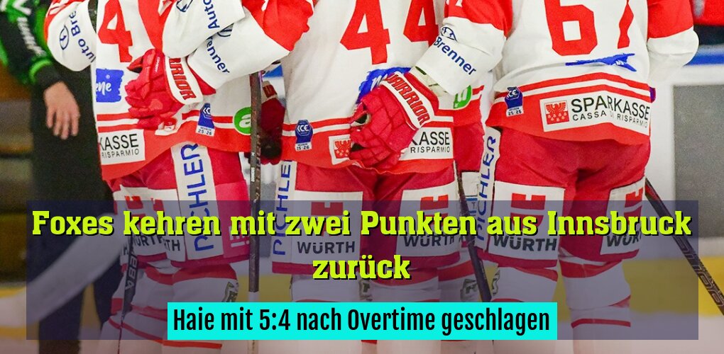Haie mit 5:4 nach Overtime geschlagen