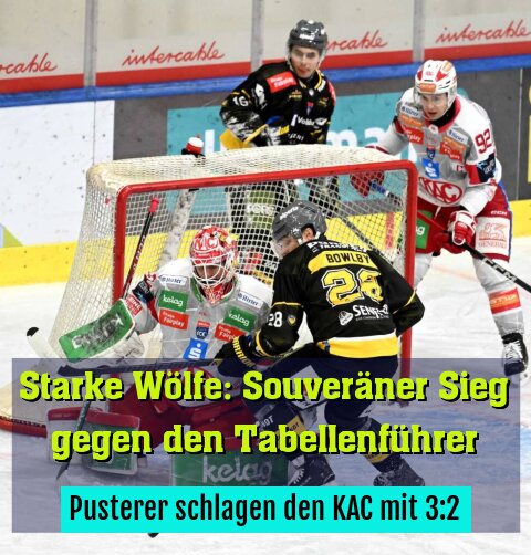 Pusterer schlagen den KAC mit 3:2