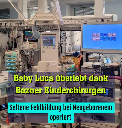 Seltene Fehlbildung bei Neugeborenem operiert