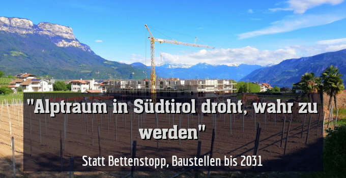 Statt Bettenstopp, Baustellen bis 2031