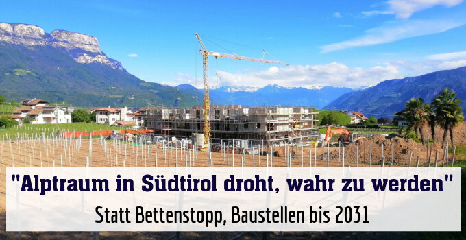 Statt Bettenstopp, Baustellen bis 2031
