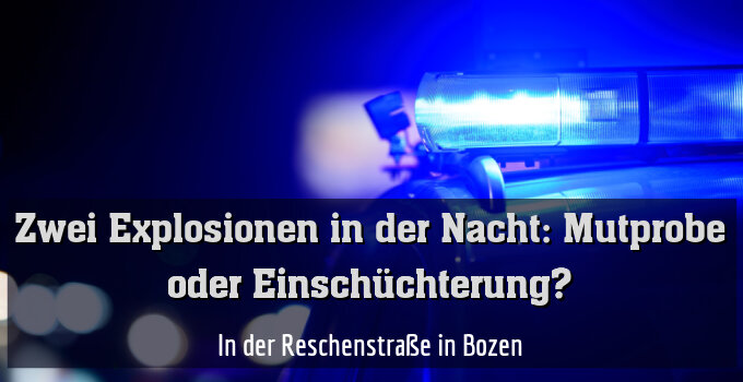 In der Reschenstraße in Bozen