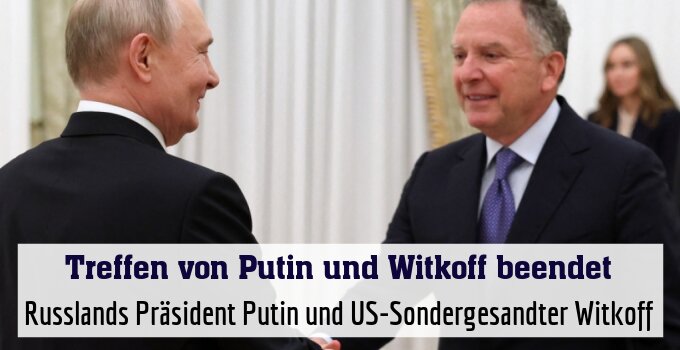 Russlands Präsident Putin und US-Sondergesandter Witkoff
