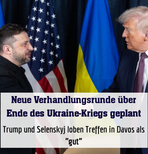 Trump und Selenskyj loben Treffen in Davos als "gut"
