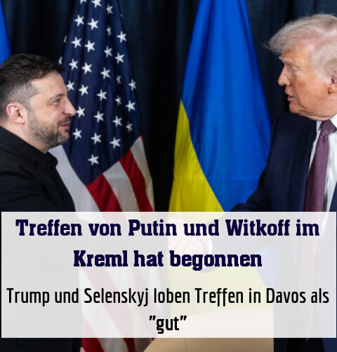 Trump und Selenskyj loben Treffen in Davos als "gut"