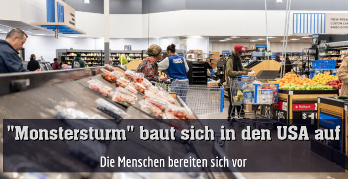 Die Menschen bereiten sich vor