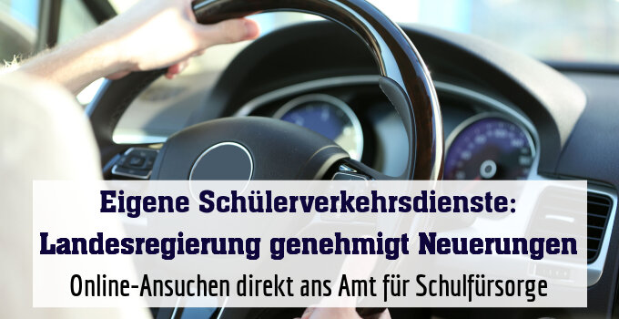Online-Ansuchen direkt ans Amt für Schulfürsorge