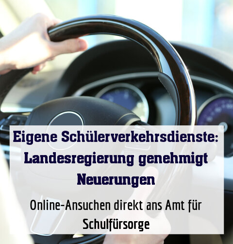 Online-Ansuchen direkt ans Amt für Schulfürsorge