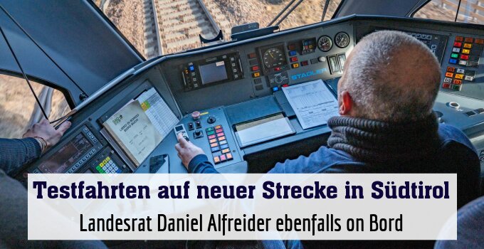 Landesrat Daniel Alfreider ebenfalls on Bord