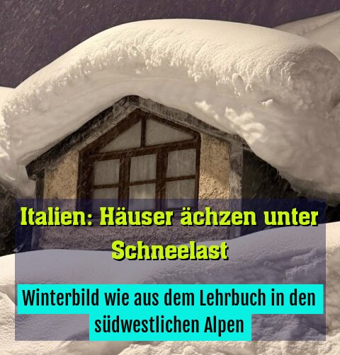Winterbild wie aus dem Lehrbuch in den südwestlichen Alpen