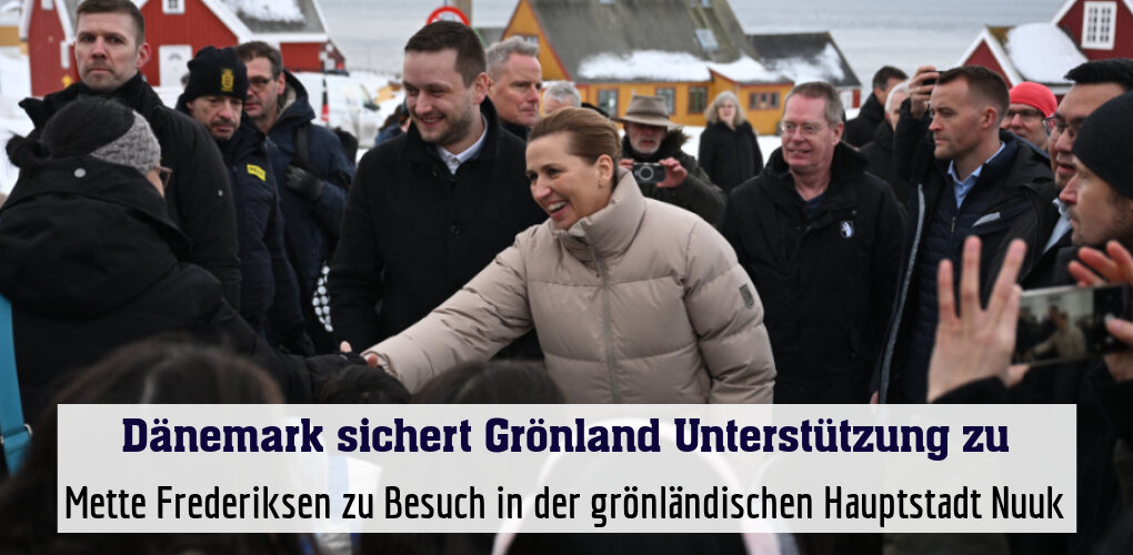 Mette Frederiksen zu Besuch in der grönländischen Hauptstadt Nuuk