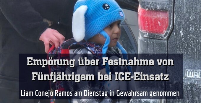 Liam Conejo Ramos am Dienstag in Gewahrsam genommen