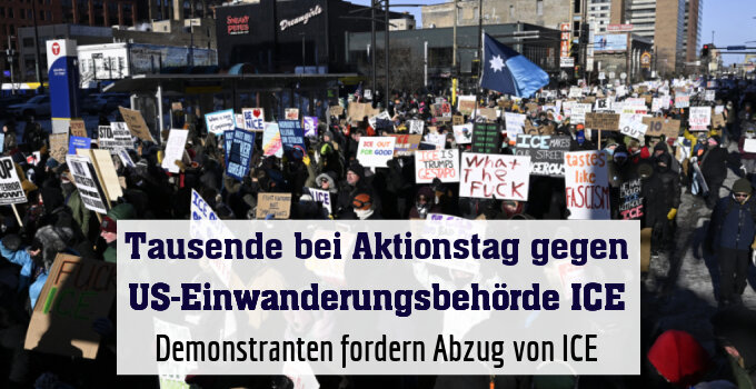 Demonstranten fordern Abzug von ICE