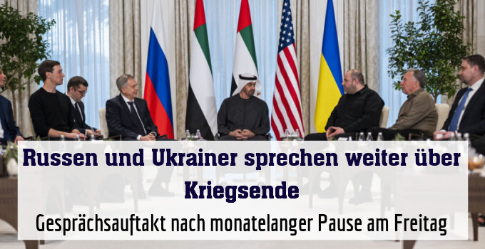 Gesprächsauftakt nach monatelanger Pause am Freitag