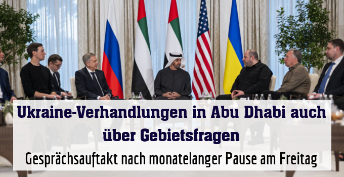 Gesprächsauftakt nach monatelanger Pause am Freitag