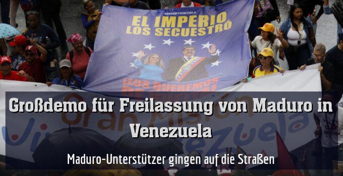 Maduro-Unterstützer gingen auf die Straßen