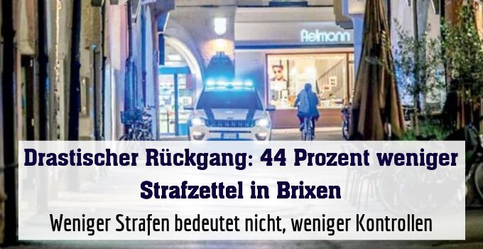 Weniger Strafen bedeutet nicht, weniger Kontrollen